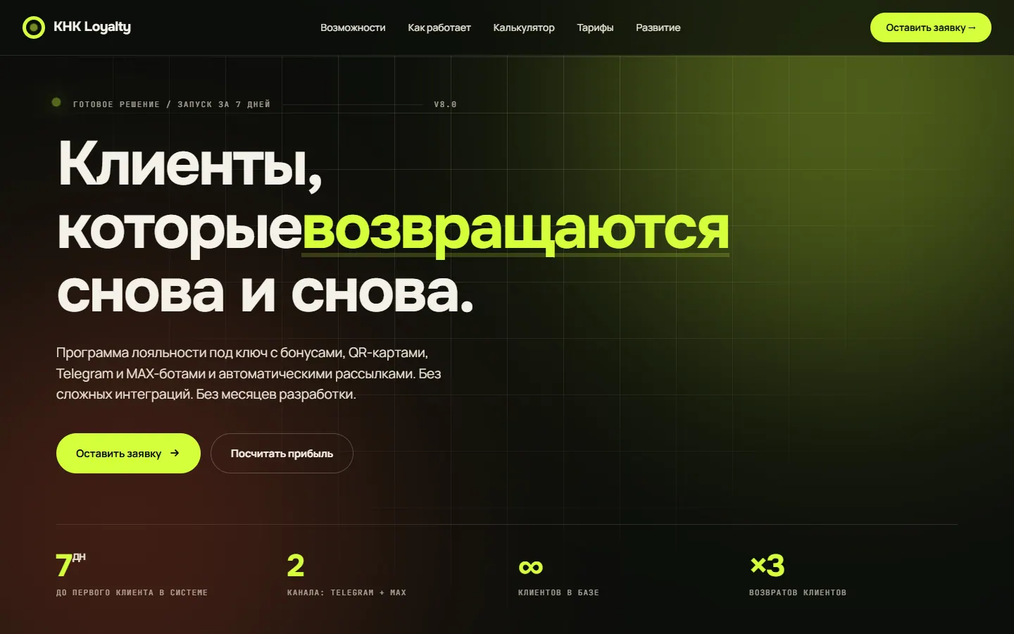 Скриншот — КНК: Система лояльности для бизнеса