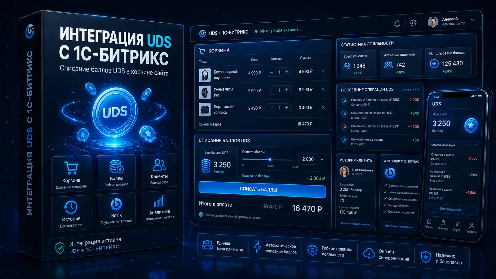 Интеграция с UDS для 1С-Битрикс