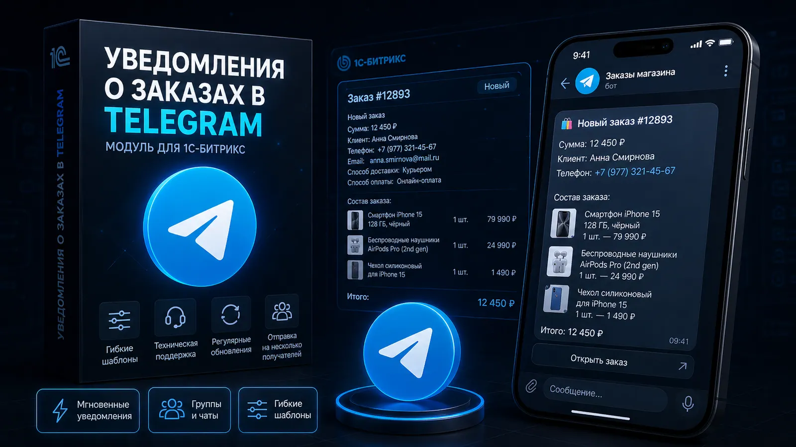 Уведомления о заказах в Telegram